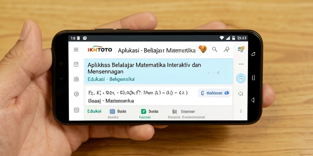 Tampilan antarmuka aplikasi IKNTOTO yang menarik dan intuitif.
