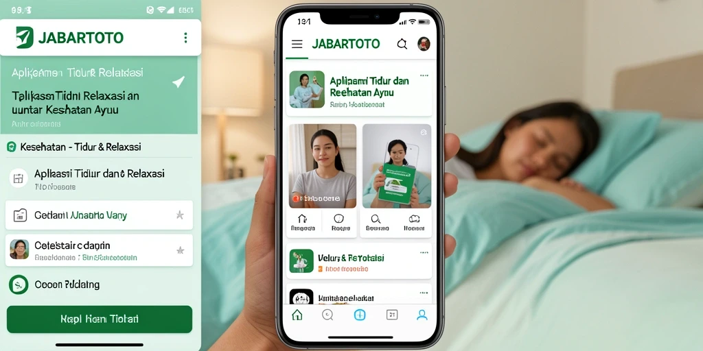 Tampilan antarmuka JABARTOTO yang menenangkan untuk Tidur & Relaksasi.