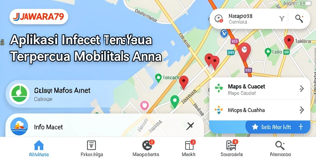 Antarmuka aplikasi JAWARA79 menampilkan informasi kemacetan terbaru.