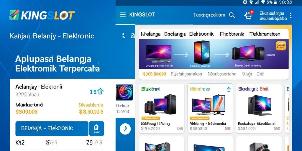 Tampilan antarmuka aplikasi KINGSLOT yang menarik dan fungsional.